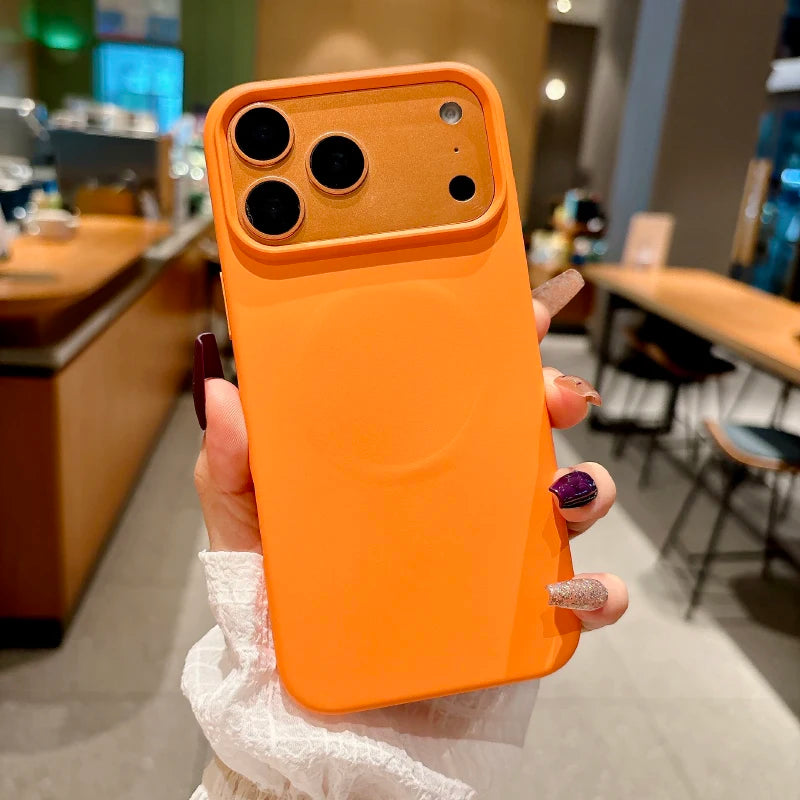 For Magsafe Magnetic Solid Color Liquid Silicone Phone Case For iPhone 16 Pro Max 14 11 12 13 15 Pro Max Mini Bumper Back Cover