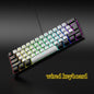 Teclado 61 key RGB Gamer keyboards 60% keyboard teclado para computadora ergonomic tastiera black white mini klavye toetsenbord