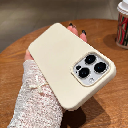 For Magsafe Magnetic Solid Color Liquid Silicone Phone Case For iPhone 16 Pro Max 14 11 12 13 15 Pro Max Mini Bumper Back Cover