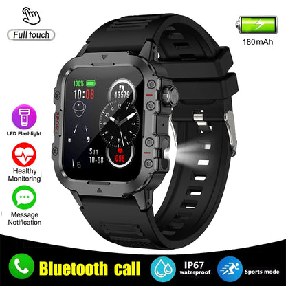 2025 New for Xiaomi Military Smart Watch Men IP67 3ATM Outdoor Sports Fitness Tracker Health Monitor 1.44Inch BT Call Smartwatch